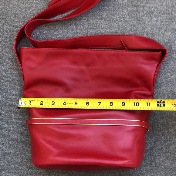 SUSAN GAIL Genuine Leather BELLIDO Vintage Shoulder Bag - Made in Spain - Picture 12 of 14